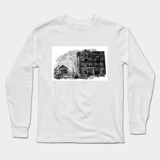 Yard on the outskirts of the industrial city. Long Sleeve T-Shirt